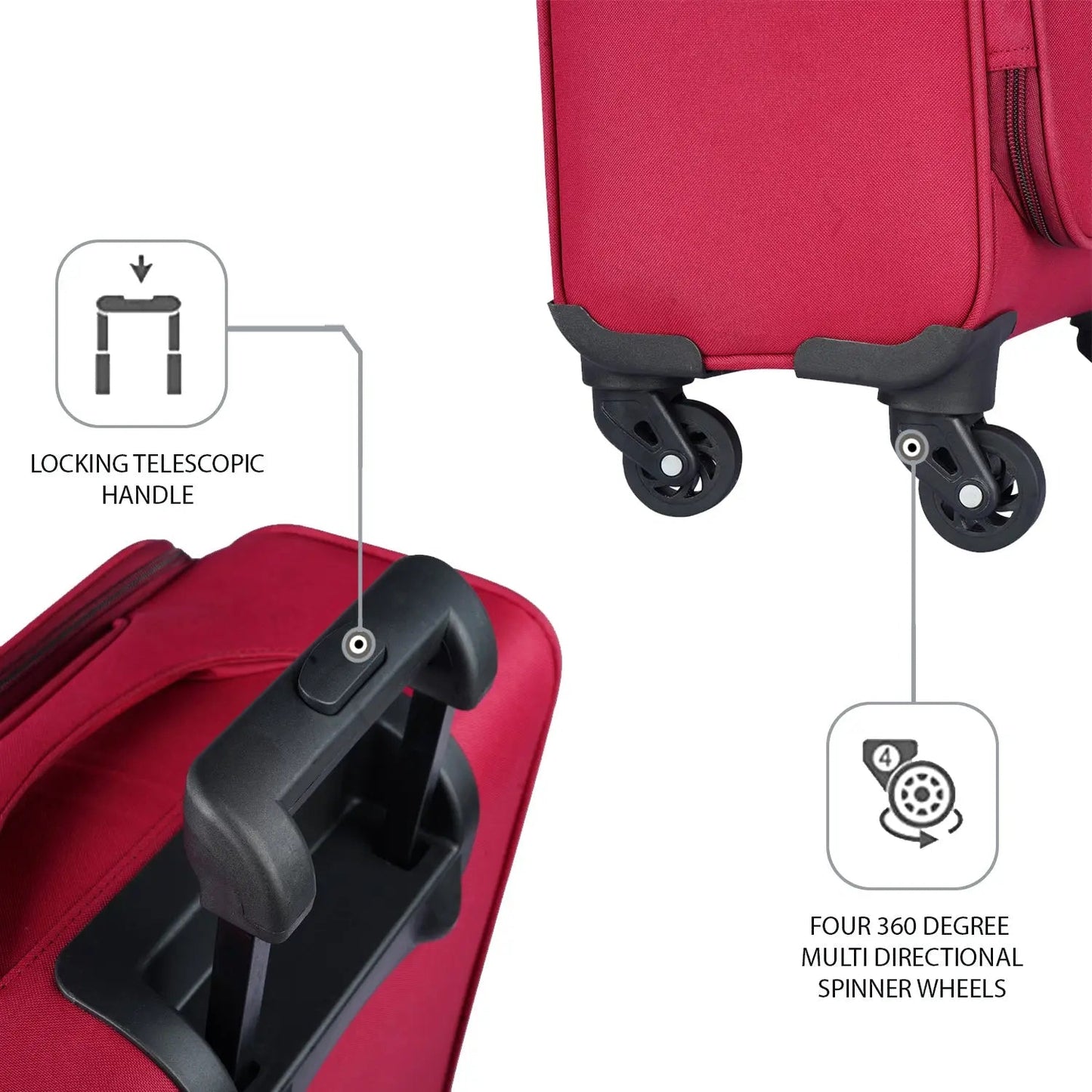 OPTIMA Pasha Softside Expandable Roller Luggage, Black, Carry-On 21-Inch… optima-bags