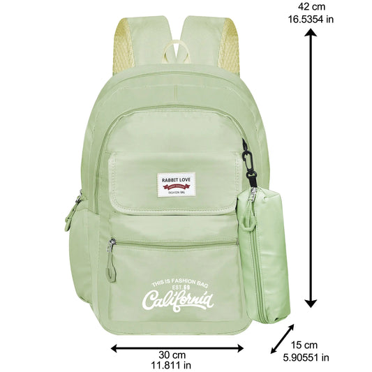 clouds love School Backpacks for Teen Girls - Laptop Backpacks 15.6 Inch College Cute Bookbag Anti Theft Women Casual Daypack (Green) optima-bags