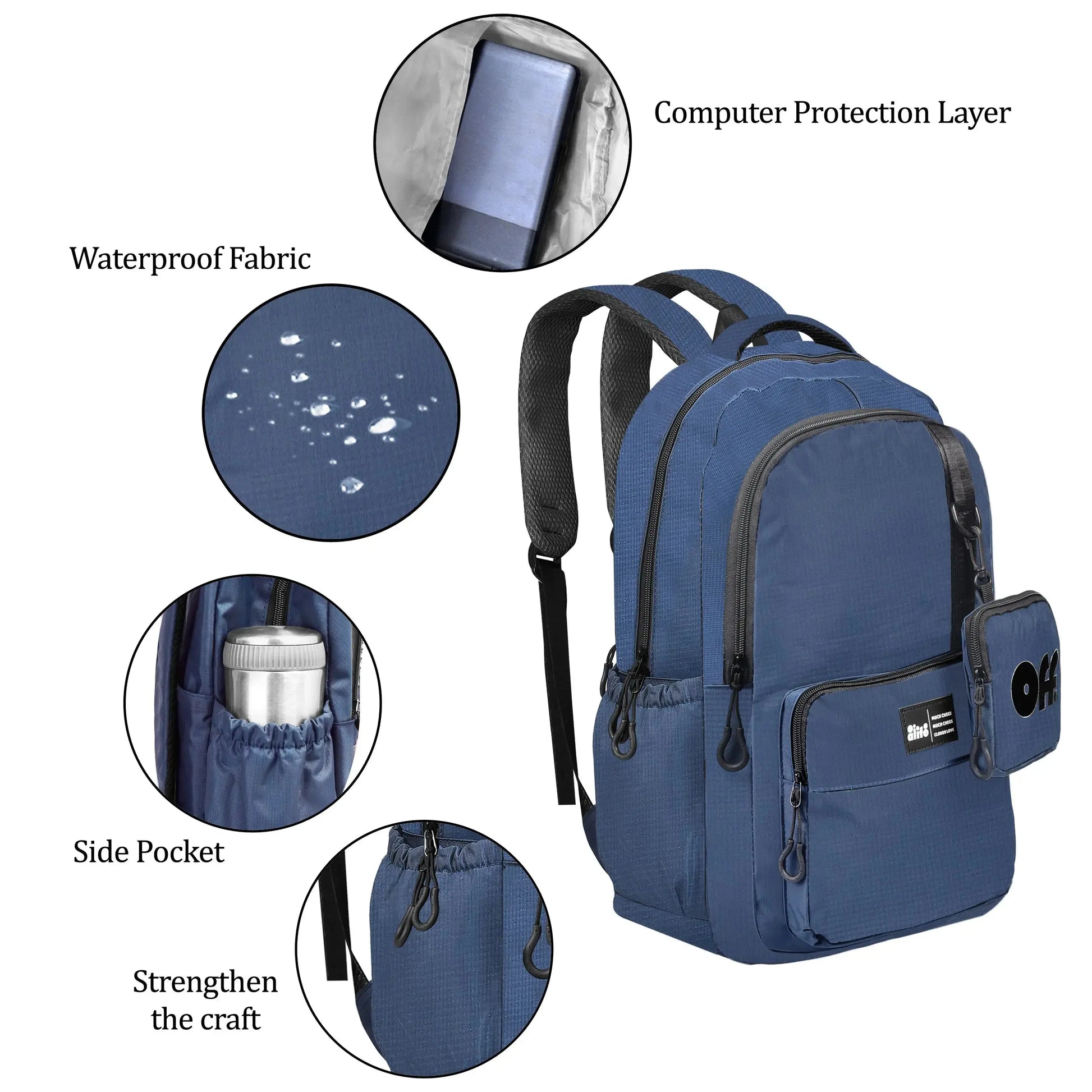 clouds love School Backpacks for Teen Girls - Laptop Backpacks 15.6 Inch College Cute Bookbag Anti Theft Women Casual backpack (Blue) optima-bags