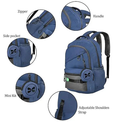 Clouds Love Stylish & Trendy Water Resistant High Storage School Collage Travel Backpack(Blue) Bag for Boys & Girls optima-bags