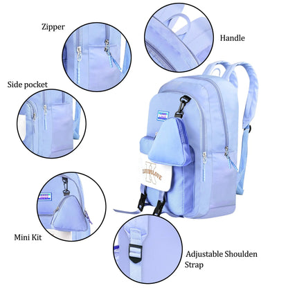 clouds love School Backpacks for Teen Girls - Laptop Backpacks 15.6 Inch College Cute Bookbag Anti Theft Women Casual Daypack(Purple) optima-bags