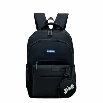 Clouds Love School Bag|Tuition Bag|College Backpack|ForGirls&Women|Waterproof Bag (Black) Optima