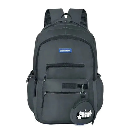 Clouds Love School Bag|Tuition Bag|College Backpack|ForGirls&Women|Waterproof Bag (Dark Grey) Optima