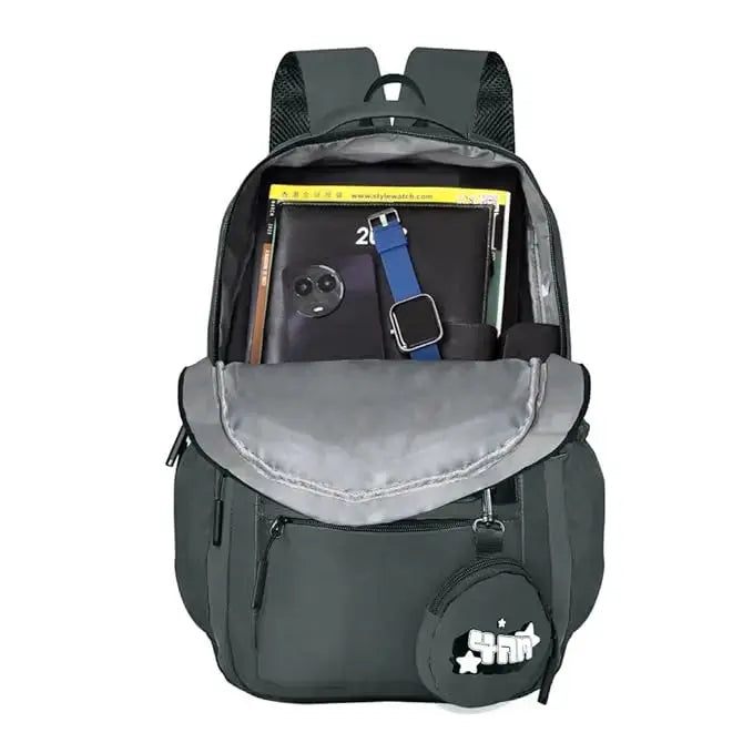 Clouds Love School Bag|Tuition Bag|College Backpack|ForGirls&Women|Waterproof Bag (Dark Grey) Optima