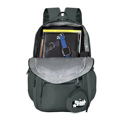 Clouds Love School Bag|Tuition Bag|College Backpack|ForGirls&Women|Waterproof Bag (Dark Grey) Optima