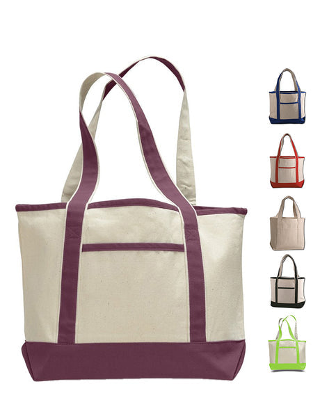 Medium Size - Deluxe Heavyweight Canvas Tote Bags Optima