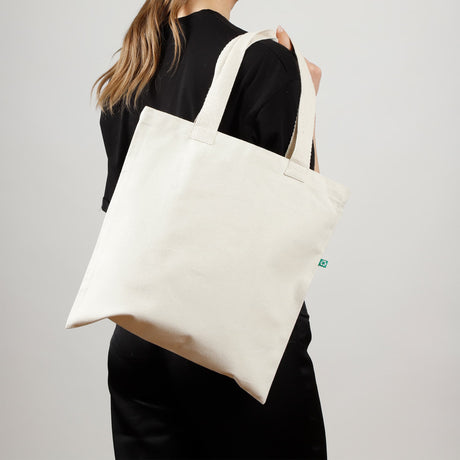 Recycled Canvas Flat Tote Bag / Basic Book Bag - RC869 Optima